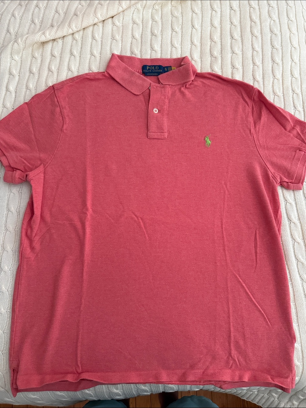 Polo by Ralph Lauren Coral Red Short-Sleeve Polo